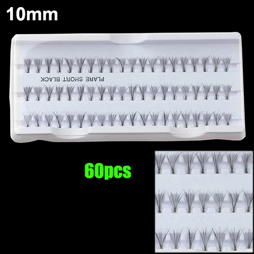 Черный 8 мм 10 12 60 фотоэлементов накладные ресницы лоток для макияжа|lash extension