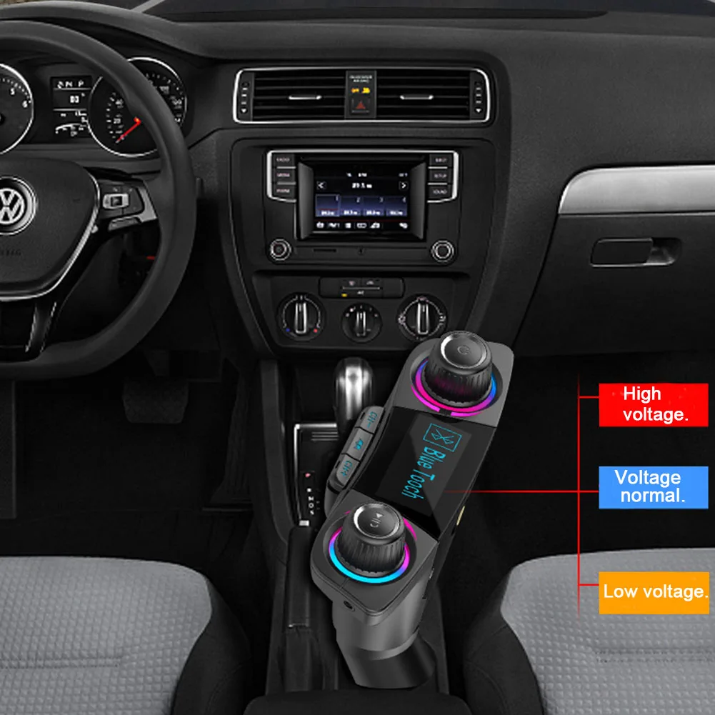 FM Transmitter Dual USB Audio Kit MP3 Player Handsfree Bluetooth Charger Modulator Smart Charge Car BT06 | Автомобили и мотоциклы