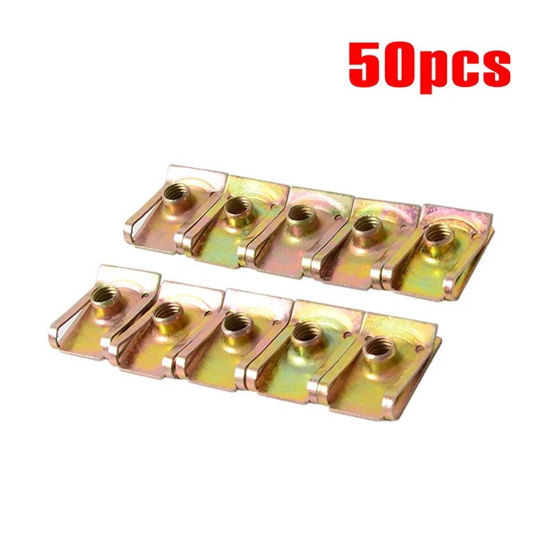 Панель брызговик U Винт пружинный металлический пластины M6-15mm x 23 мм Аксессуары