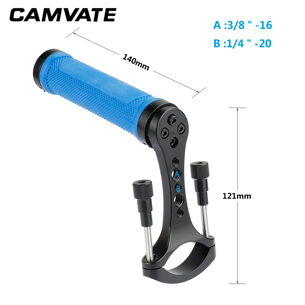 CAMVATE резиновая верхняя ручка синяя рукоятка для DSLR камеры DJI Ronin S Zhiyun Crane Plus / Moza Air 2