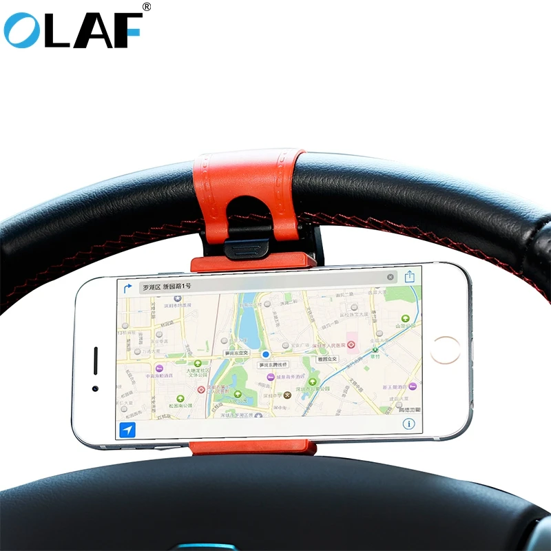 Универсальный автомобильный держатель для телефона Olaf iphone 7 8 Plus X 10 с зажимом на
