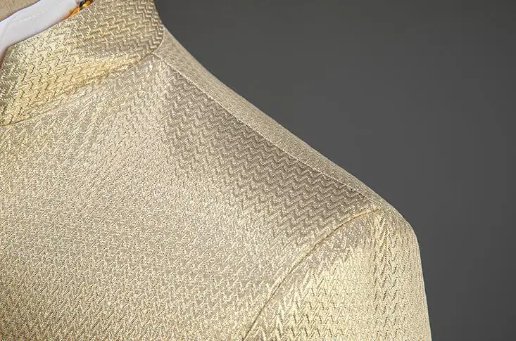 

terno masculino slim Blazer men Chinese tunic suit set with pants mens wedding suits costume singer stage clothing formal dress