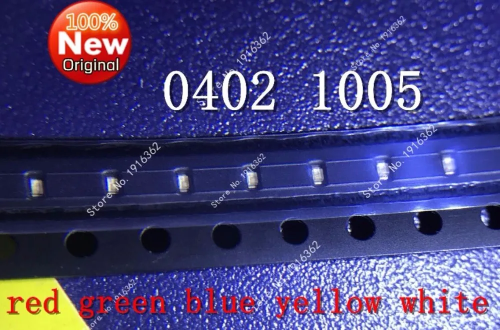 

100pcs/lot 0402 blue SMD LED 1005 blue highlight blue/red/green/yellow/white light