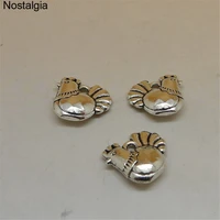 nostalgia 10pcs cute chicken bracelet charms for jewelry making animal bird rooster pendant 1414mm