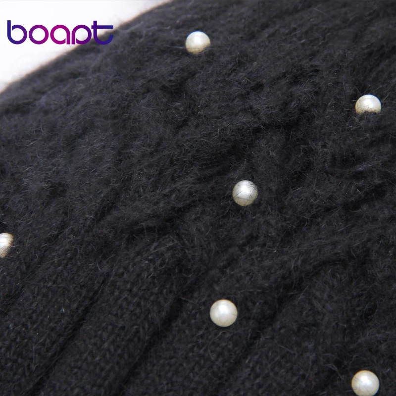 [boapt] подлинный натуральный енот мех зима кролик Двухъярусный бархат головные