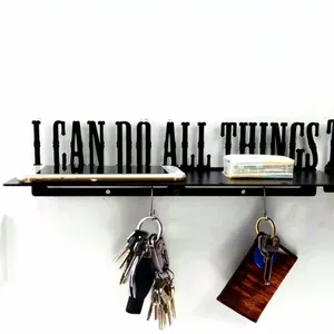 I CAN DO ALL THINGS Multi-functional Shelf and Key Holder