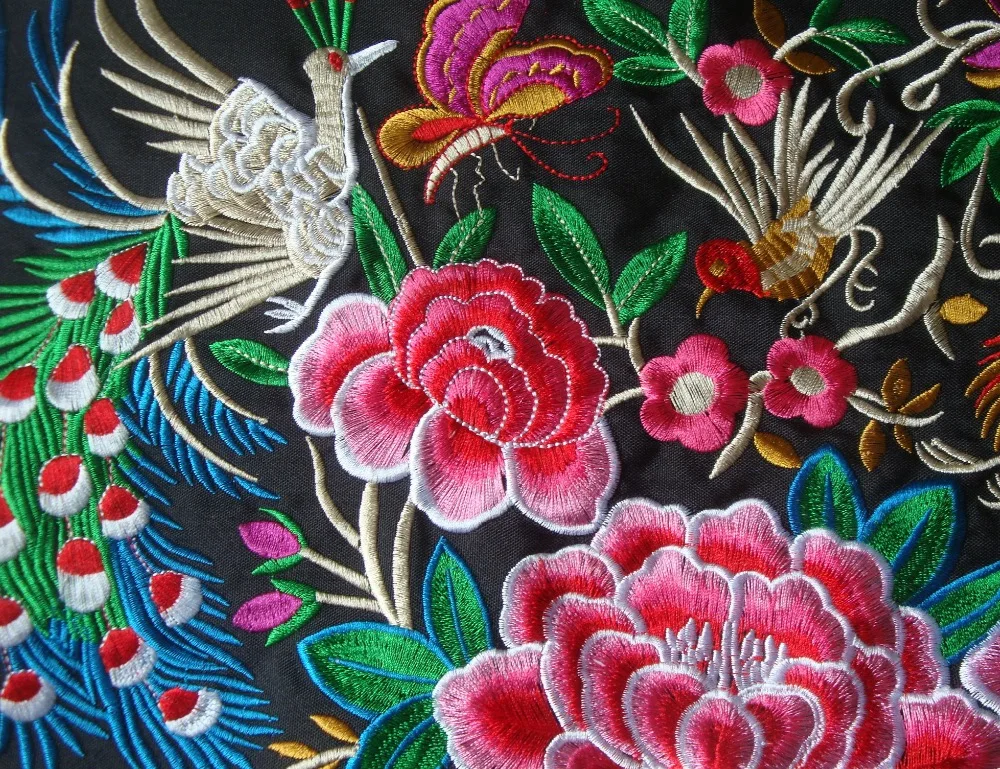 Простая ткань miao для вышивки нашивка одежды сумка домашний текстиль аппликация
