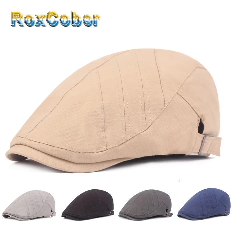 Осенне зимние Плоские береты RoxCober шапки Гэтсби хлопковые для вождения