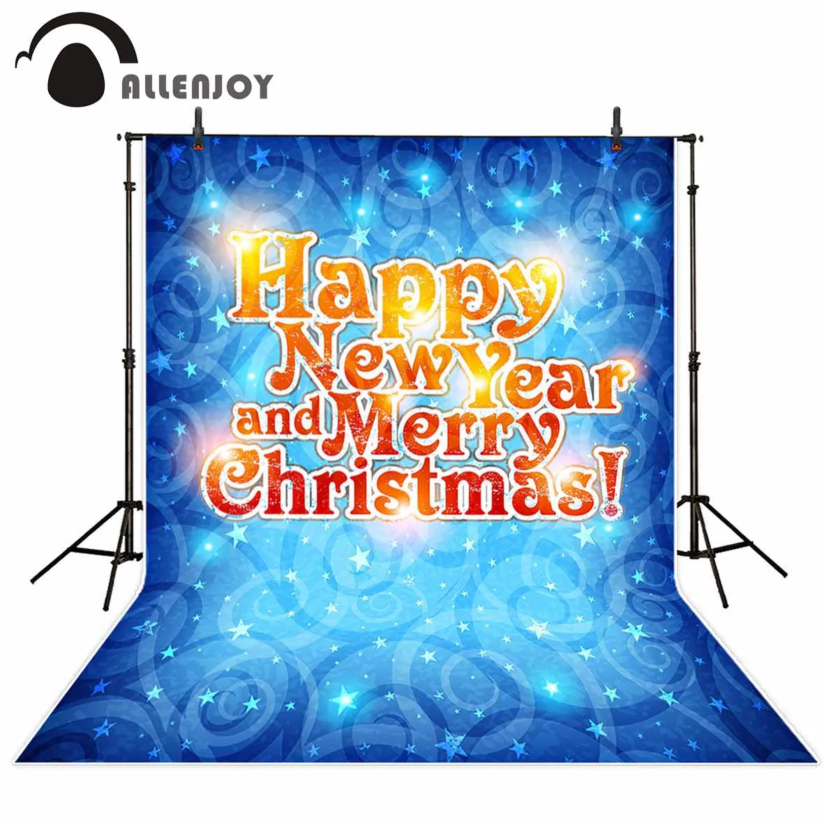 

Allenjoy фон для фотосъемки с изображением звезд, мультфильмов, льда и снега, Рождественский детский новый фон для фотосъемки на заказ, Фотопеча...