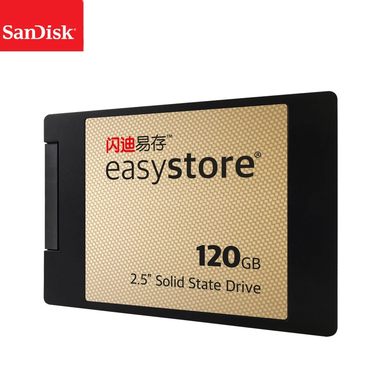 100% sandisk easy store SSD Внутренний твердотельный жесткий диск SATA 3 540MBS 120 ГБ версия 0 для