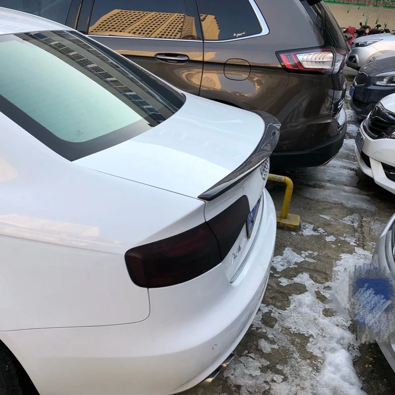 Для Audi A4 B8 2008 2009 2010 2011 2012 2013 2014 2015 2016 углеродное волокно задний багажник Багажник