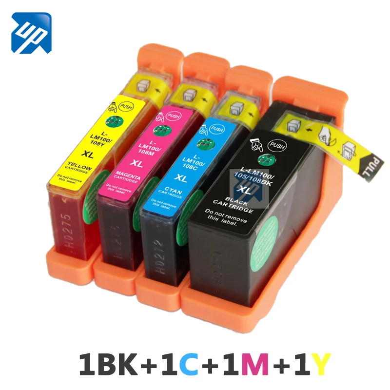 Совместимый чернильный картридж для принтера Lexmark 100xl 105xl s408 S305 S308 S405 S505 S508 S605 S608