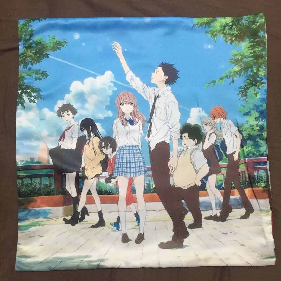 Чехол Koe No Katachi a Silent Voice с двумя боковыми подушками обнимающая Подушка чехол для