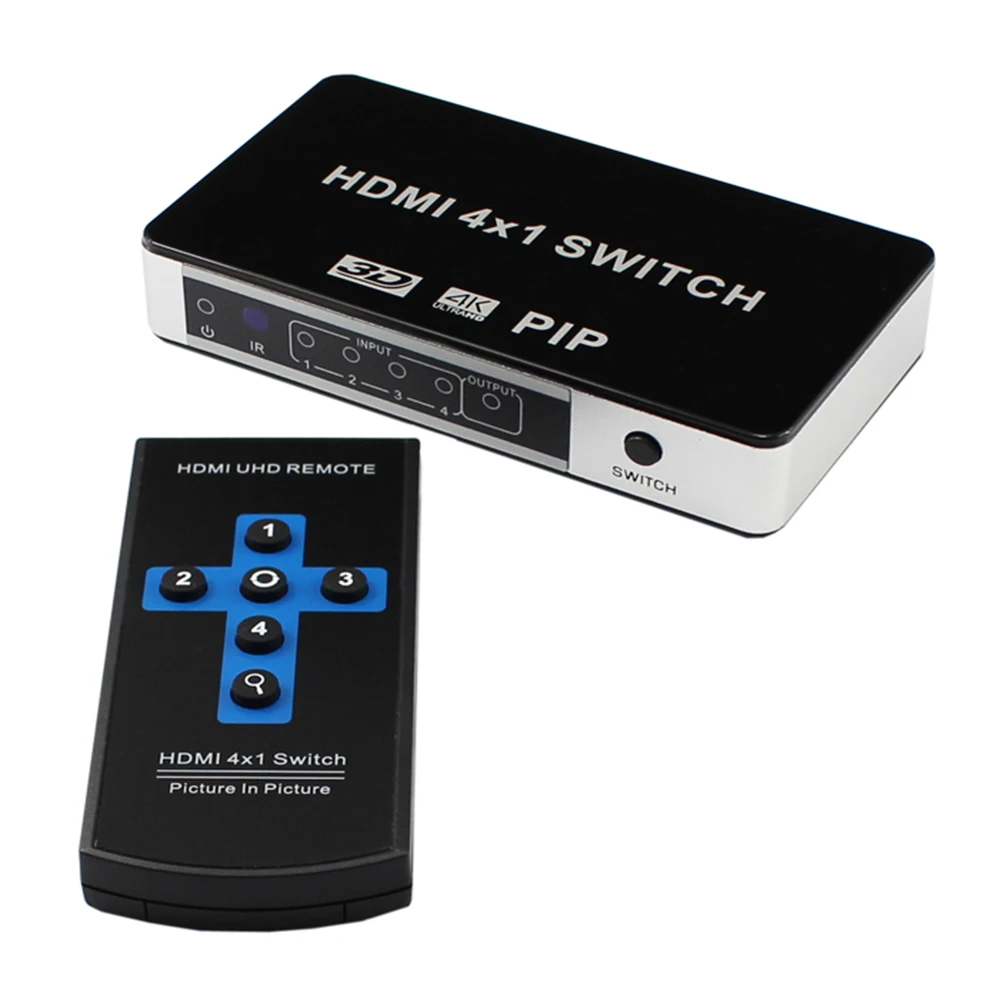 Hdmi HD видео коммутатор 4 в 1 4PIP экран просмотра cut HDMI переключатель|KVM-переключатели|