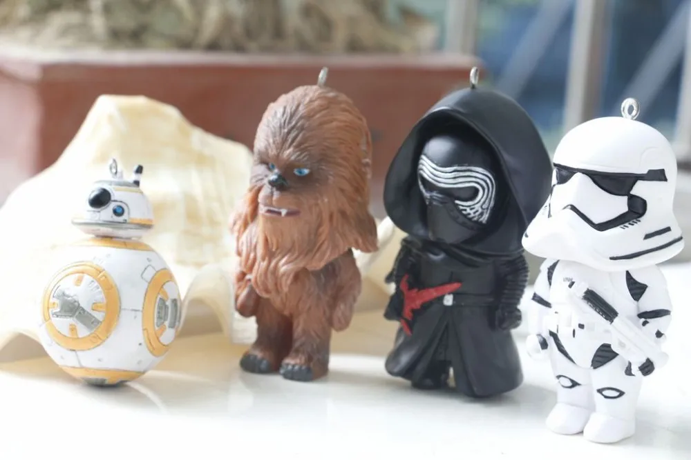 Звездные Войны Пробуждение BB8 Дарт Вейдер ПВХ кулон космические войны BB-8 Фигурки игрушки брелок подарок для детей