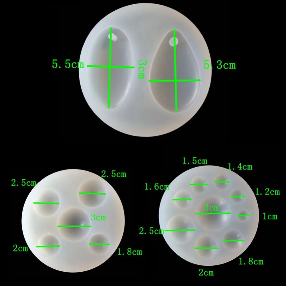 Silicone Mold hemisphere Cabochon pendant Resin Mould handmade DIY Jewelry Making epoxy resin molds | Украшения и аксессуары