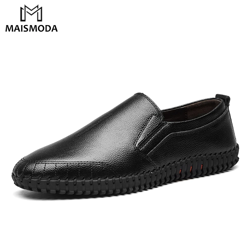 MAISMODA/кожаная обувь мужские итальянские мокасины теннисные 2018 г. Лидер продаж