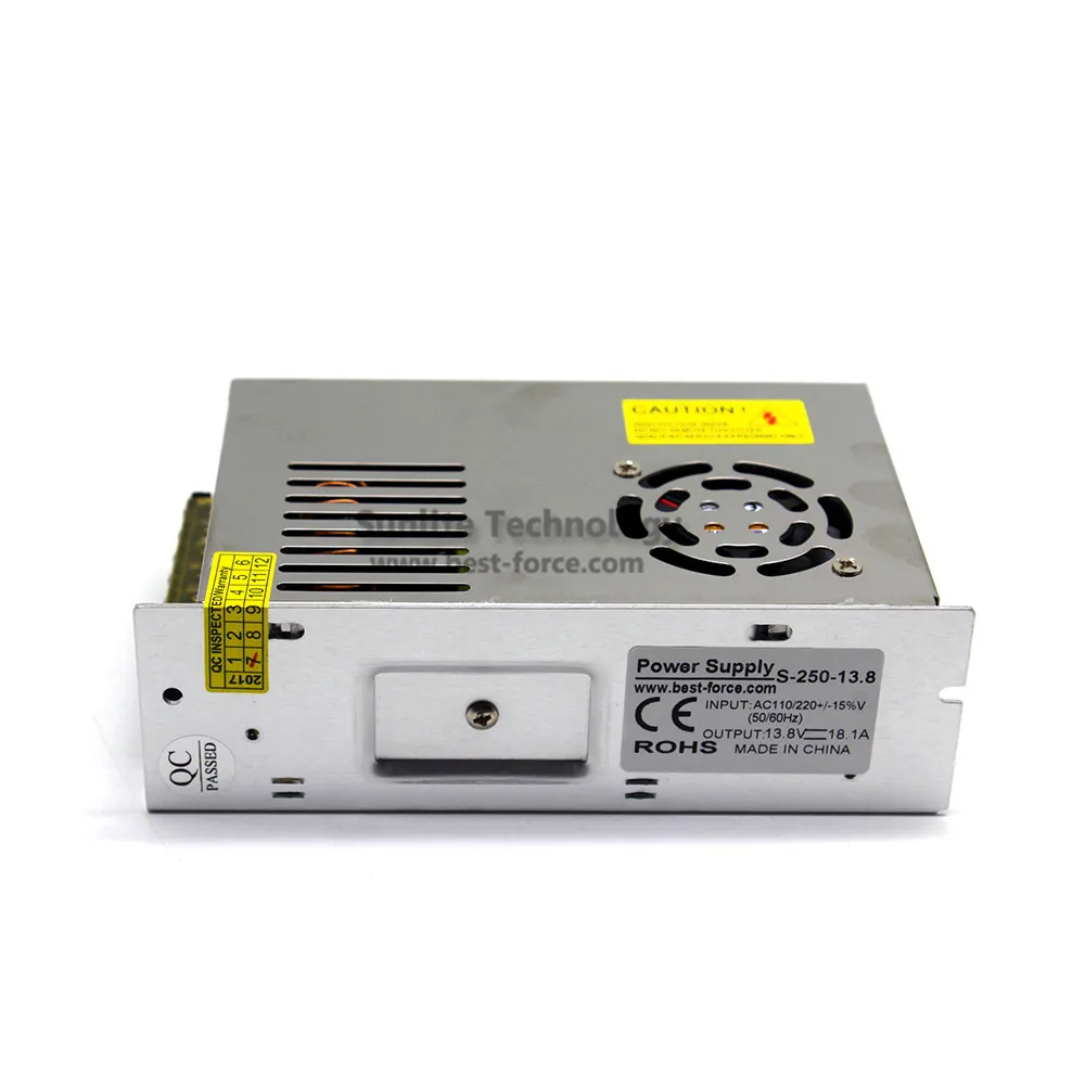 Выключатель с одним выходом питания DC13.8V 18.1A 250 W источник питания 110 V 220 V AC к DC13.V светодиодный адаптер драйвера для монитора Радио AV