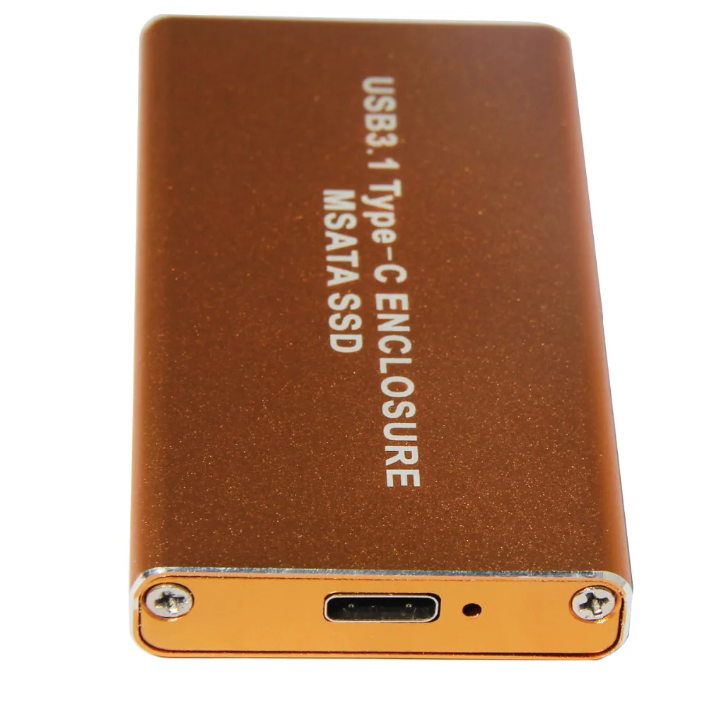 10 ГБ/сек. USB 3 1 Type-C к mSATA SSD корпус USB3.1 Мини SATA жесткий диск адаптер Внешний HDD