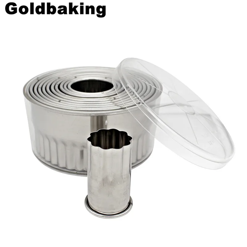 Круглая форма для нарезки печенья 12 шт.|round cookie cutter|cookie cutterround cutter set |