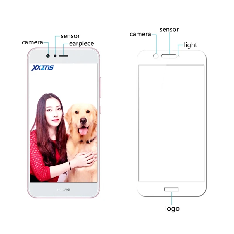 Полный Экран covere протектор Стекло для Huawei Nova 2 ультратонкий высокой четкости