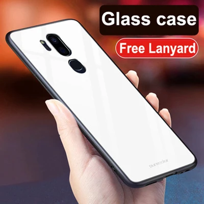 Для LG G7 чехол G7ThinQ животный узор закаленное стекло задняя крышка чехол LGG7 G7 ThinQ G710 ударопрочный стеклянный чехол для LG G7 тонкий Q