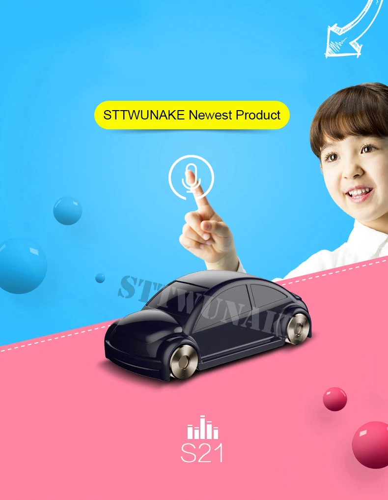 Цифровой мини диктофон STTWUNAKE профессиональный HD со скрытым изображением шума для