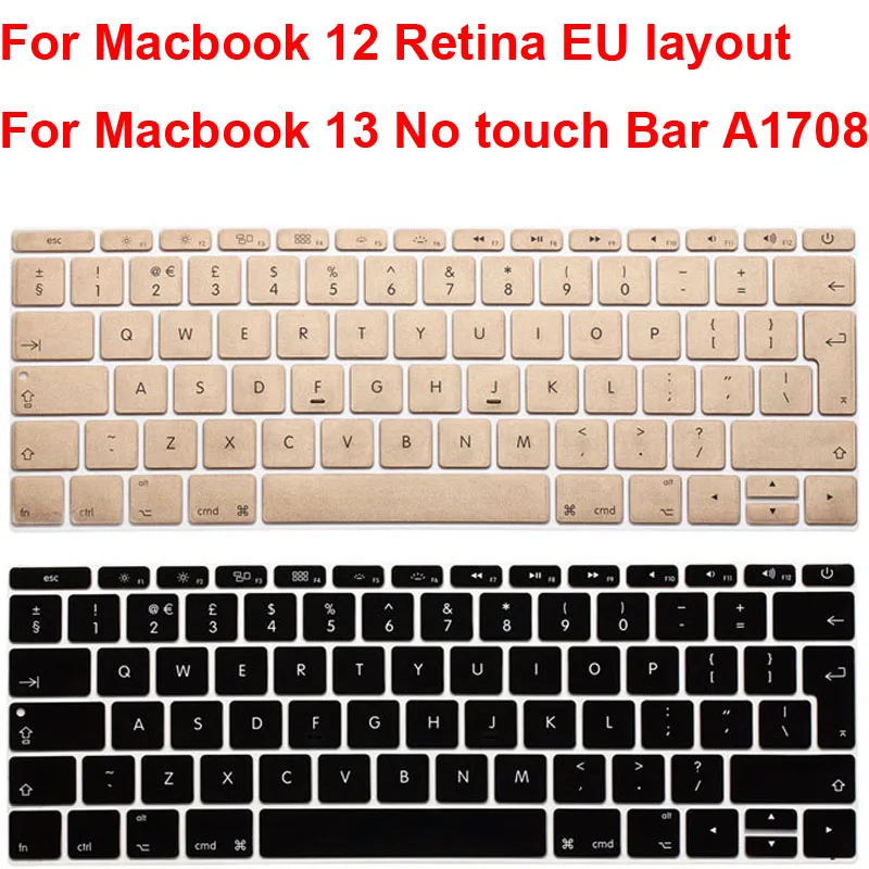 Защитный чехол для клавиатуры Macbook 12 Retina силиконовый Pro 13 панель без касания A1708 3