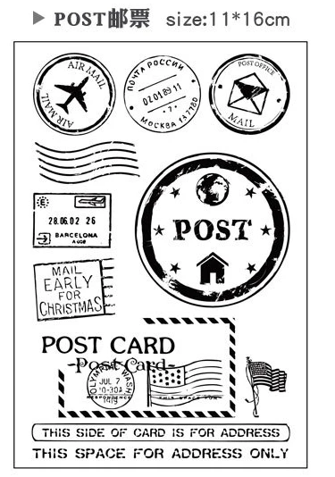 Craft почтовое отделение штампы прозрачный чистый силикон штамп/печать для DIY