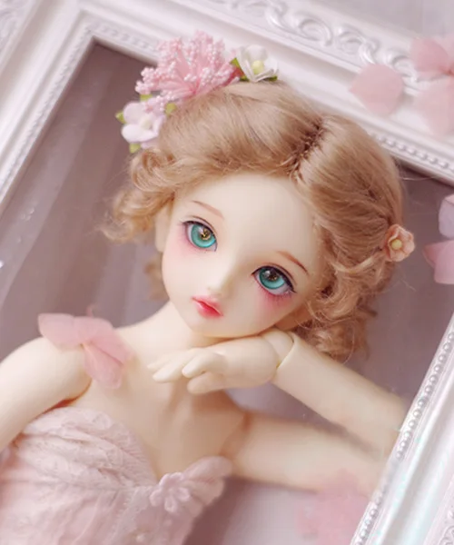 Парики для кукол BJD с молочным чаем коричневыми Updo мохеровые 1/3 1/4 1/6 DD SD MSD YOSD