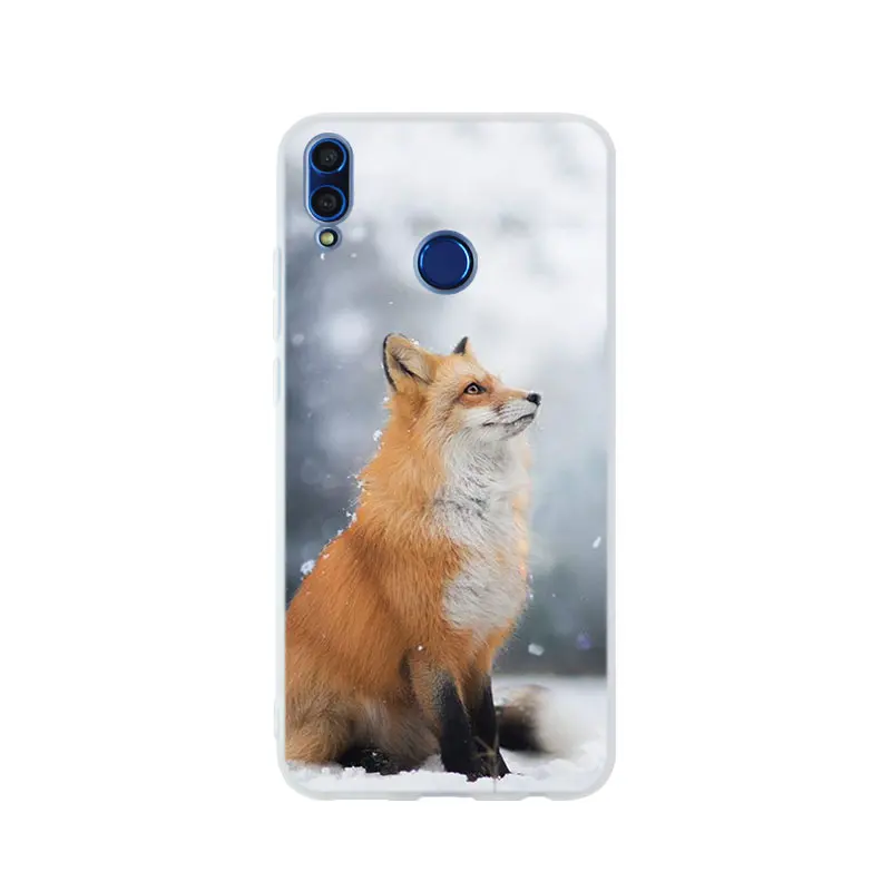 pattern 03 Мягкий ТПУ чехол Mr cute Fox для huawei Honor 9 10 Lite 6X 7X 8X Max 7A 5,7 дюймов 8A 8C V20 PLAY 9i - Цвет: pattern 03