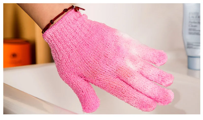 1 шт. банные перчатки для душа скребок скраб чистки спины отшелушивающая