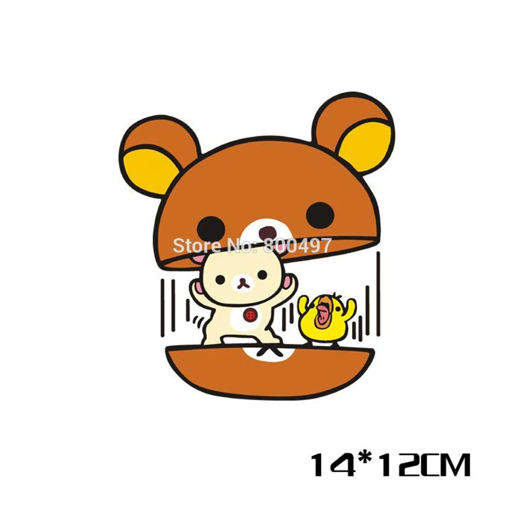 Новые забавные мультфильм милый медведь Rilakkuma автомобильные наклейки для Tesla VW