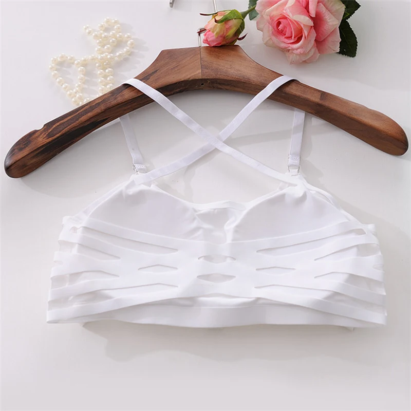 Женский бюстгальтер без косточек Bralette бюстье с открытой спиной сексуальный