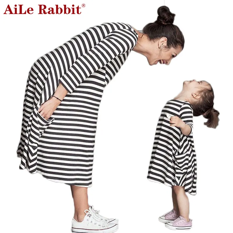 Платье для девочек AiLe Rabbit Новинка весна осень повседневное стильное