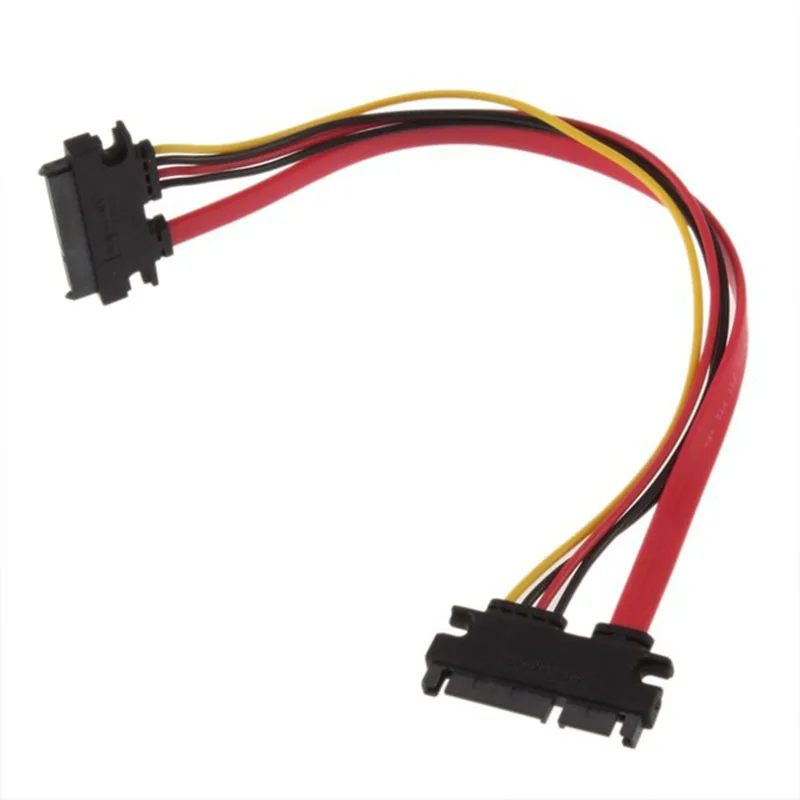 22Pin SATA Кабель Штекерный к женскому 7 + 15 Pin Serial ATA Data Power Combo Удлинительный кабель