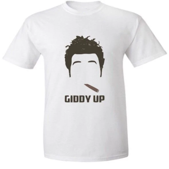 Новая брендовая забавная футболка Cosmo Kramer Giddy Up Seinfeld футболки на заказ из Джерси