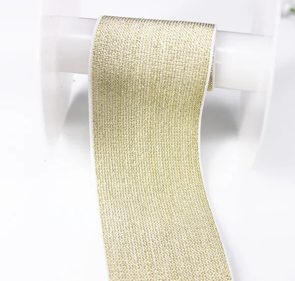 Эластичная лента для волос золотистая белая 49 мм 5 ярдов/T1142|supply push|belt lovebelt straps for men