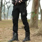 Брюки мужские летние износостойкие с несколькими карманами, боевые прямые штаны в стиле милитари для тактических тренировок и альпинизма