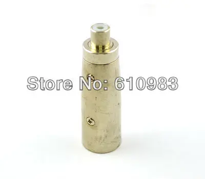 5 шт./лот 3-контактный разъем XLR для моно RCA Jack адаптер Phono с никелированным