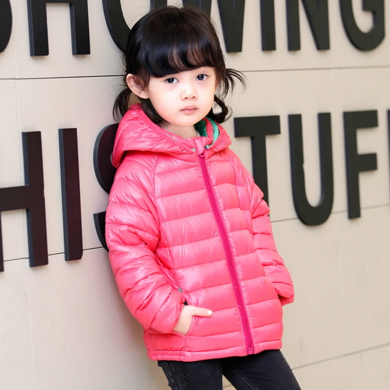 2016 новый зимний хлопок проложенный одежды пальто детей пуховик сплошной цвет с
