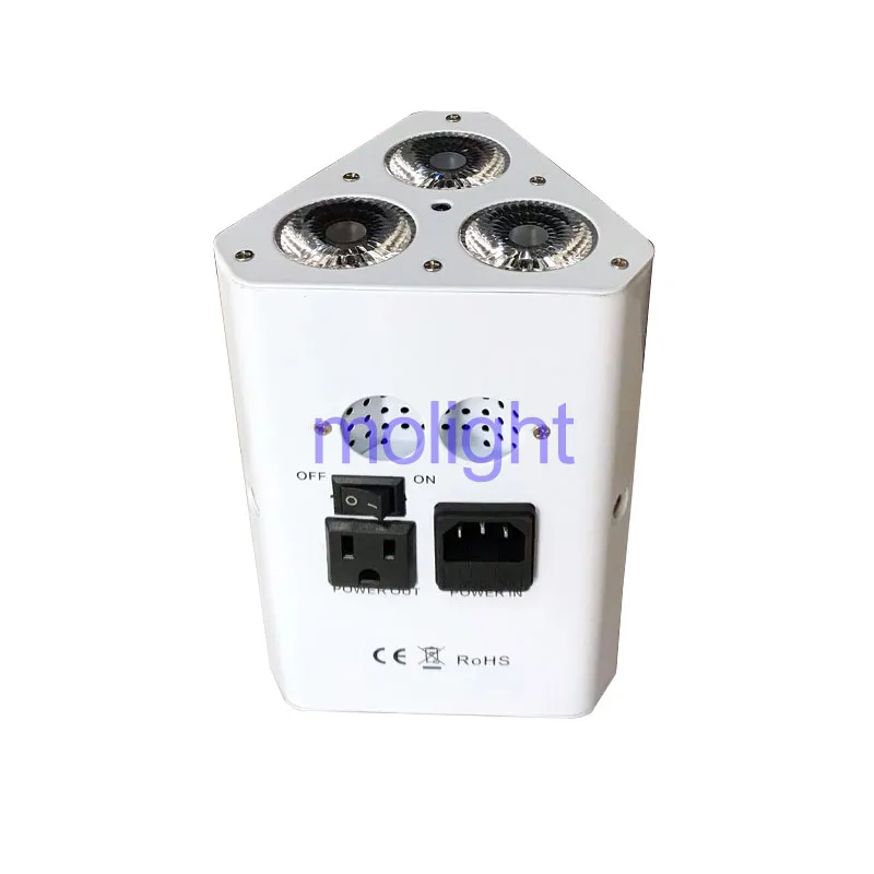 Беспроводной dmx Up светильник s 3*18w DMX512 управление Питание от батареи светодиодный