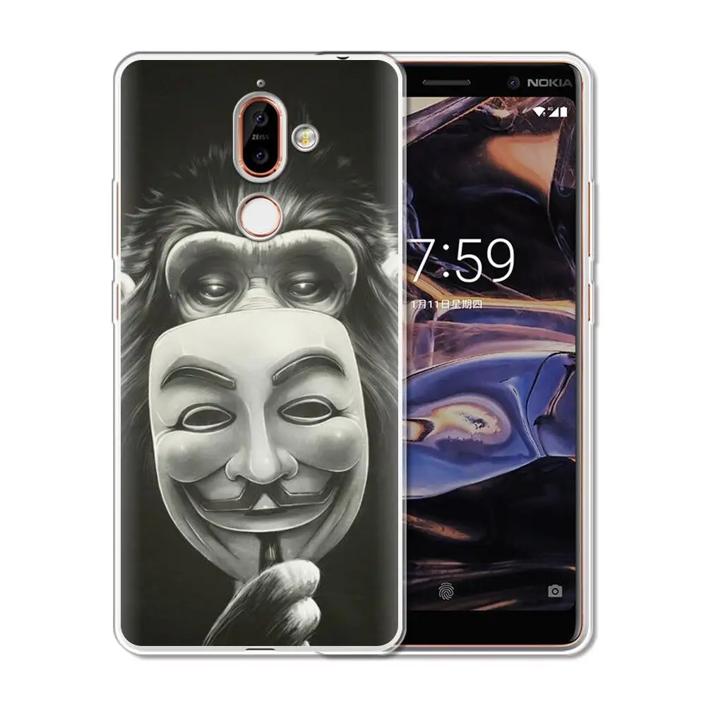 Fashion Printed Phone Case For Nokia 7.1 6.1 5.1 3.1 2.1 Plus Soft Silicone 8 7 6 5 3 2 1 Back Cover | Мобильные телефоны и