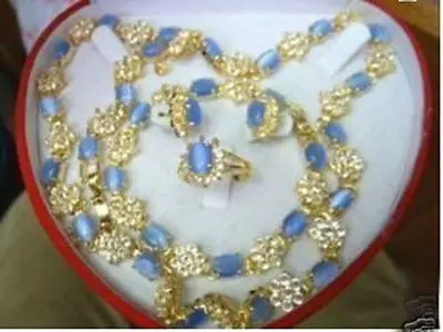 Prett милые женские свадебные красивые ожерелья браслет кольцо серьги набор&gt AAA GP