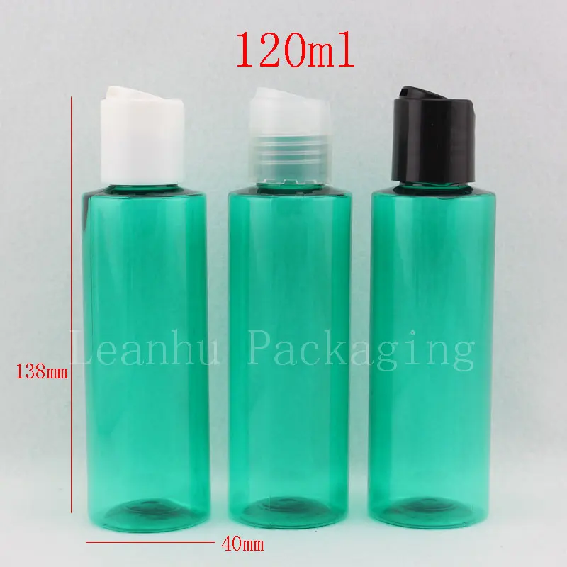 

Пластиковые бутылки для шампуня, косметическая упаковка, пустые бутылки для жидкого мыла с верхней крышкой диска, 50 шт./лот, 120 мл