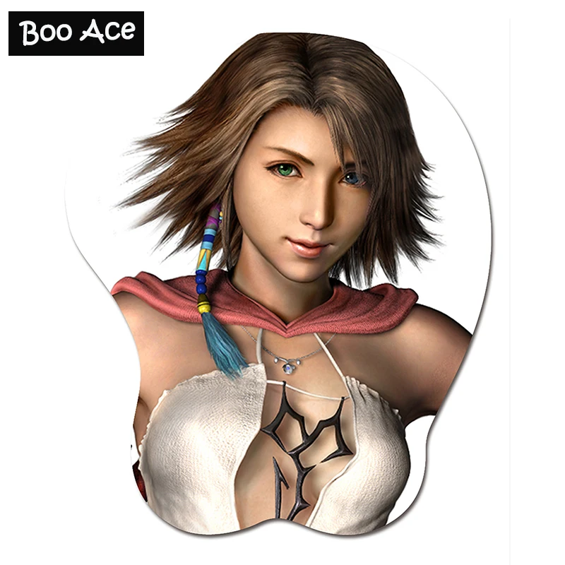 Final Fantasy Yuna 3D мягкий коврик для мыши с гелевой подставкой рук игровой мыши|mouse pad with