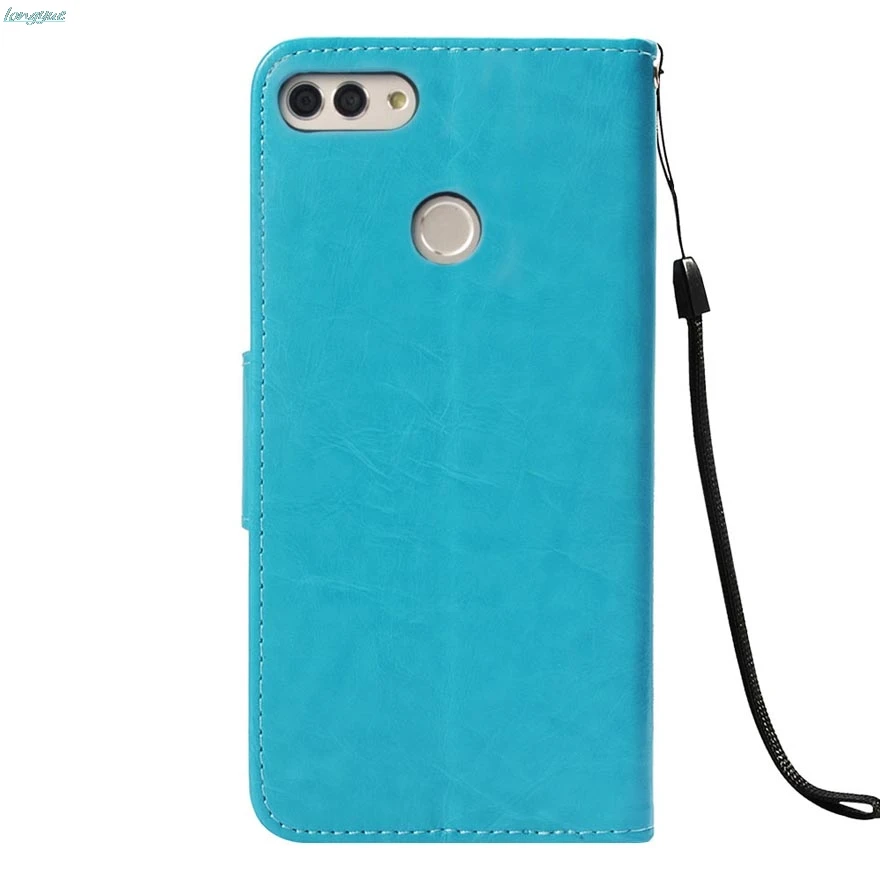 Flip Leather Case For Fundas Huawei Y9 2018 Cover sFor coque Enjoy 8 Plus 3D Owl Icon Wallet Stand Phone Cases | Мобильные телефоны