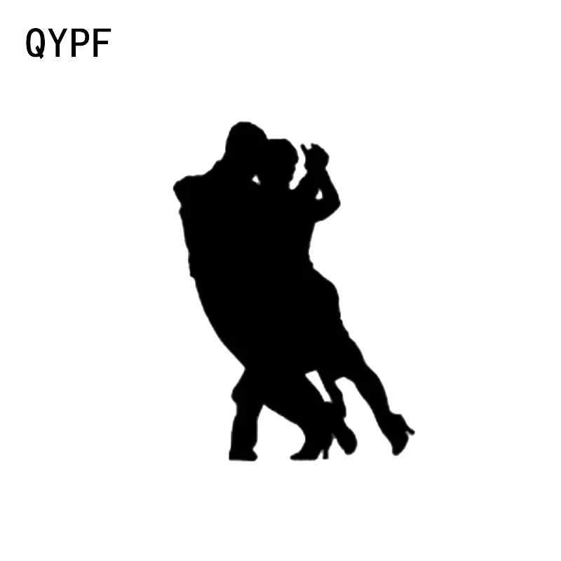 

QYPF 9.8*13.8 Fashion Dancers People Decor Vinyl Car Sticker Personalized Silhouette Accessories C16-2161