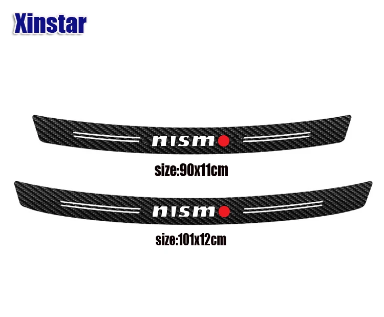 Carbon fibercar 3D 5D Material nismo car bumper sticker for Nissan Tiida Sunny QASHQAI MARCH LIVINA TEANA X-TRAI | Автомобили и