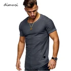 Футболка DIMUSI мужская с коротким рукавом, Модный свитшот, уличная одежда в стиле хип-хоп, спортивный костюм, топ, 3XL, на лето